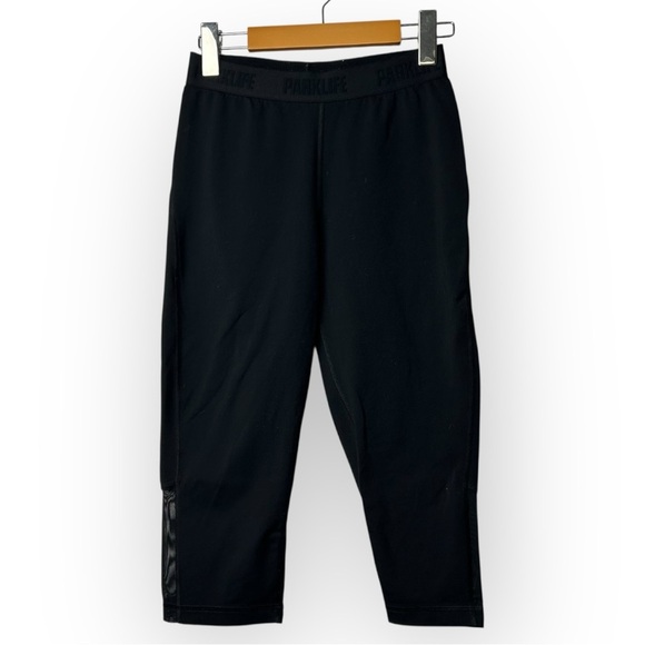 Parklife Black Mesh Knee Leggings M - Picture 1 of 8